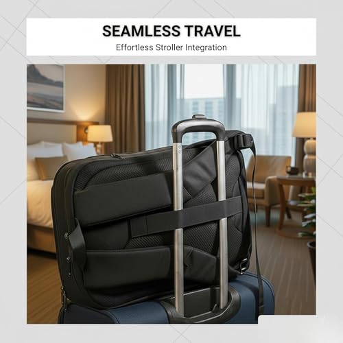 Image of Travessary Collection City Traveller Bag | Backpack | Water Resistant Nylon Fabric 15.6 inch Unisex Laptop Bag | Multiple Compartment for Laptop, Ipads & Accessories | Class leading 2 years warranty