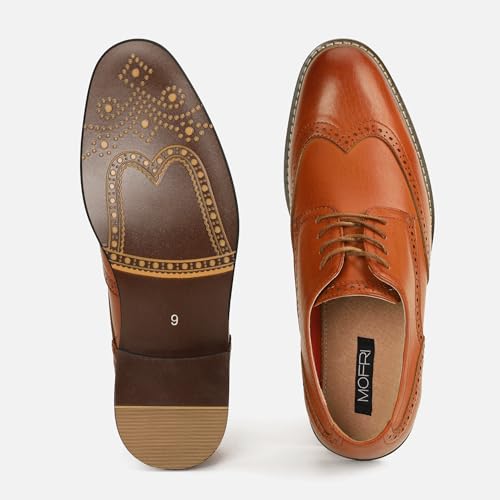 Image of Men Dress Shoes Formal Lace Up Latex Insole Oxford Business Wedding Leather Derby Shoe