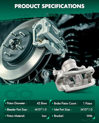 Image of SCITOO Rear Driver Side Disc Brake Caliper 19B3203A Compatible For Hyundai For Entourage 2007-2010,For Kia For Sedona 2007-2012 2014,With Bracket 1PC