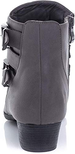 Women's Payton Boot Side Zip High Block Heel Ankle Booties3