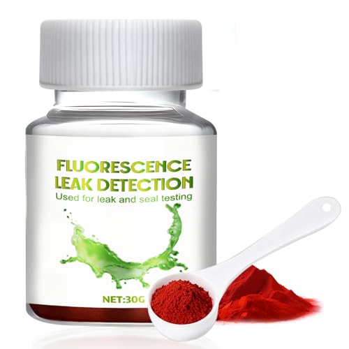 AllisWay Tinte para Fugas de Agua, Fluoresceína Detector de Fugas de Agua Tinte Trazador para Detección de Fugas, Detector Fluorescente, Piscinas, SPA, Fontanería