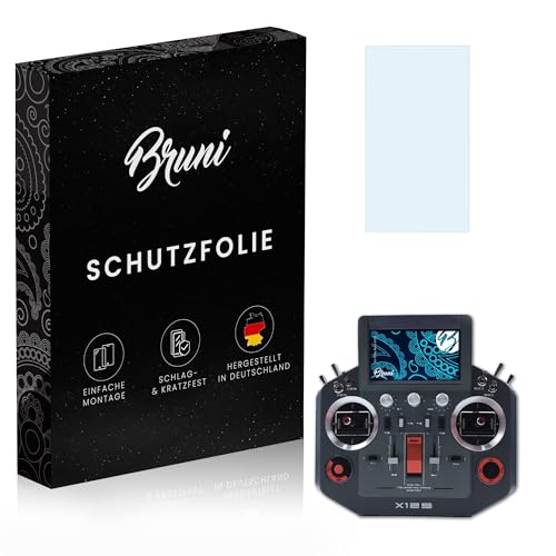 Bruni Screen Protector compatible with FrSky Horus X12S Protector Film, crystal clear Protective Film (2X)