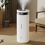 Alebert 加湿器 大容量 16L 最大60畳適用 【メーカー保証あり】静音 UV除菌 最大噴霧量750ML/H 超音波加湿器 リモコン付き アロマ対応 上から注水 3段階噴霧量 恒湿機能 自動湿度調整 睡眠モード 12H切タイマー 着脱式4口ノズル 360°回転 省エネ 簡単操作 空気清浄 水漏れ防止 乾燥防止 空焚き防止 リビング/事務所/オフィス用/家庭用 ホワイト