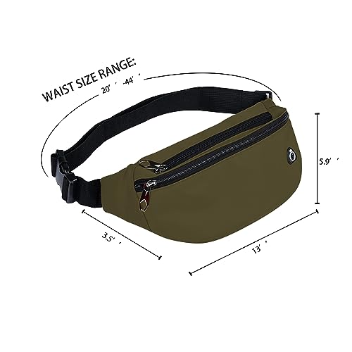 Image of Fanny Packs for Men and Women, Water-Repellent Sports Waist Pack Bag for Travel Hiking Running Hands-free