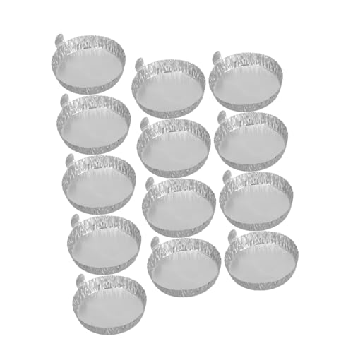 SOLUSTRE 50pcs Weighing Dish Aluminum Weighing Plates Foil Weighing Trays Chemistry Weighing Tray Laboratory Weighing Pans Labs Weighing Boats Sample Weighing Trays Silver Aluminum Foil