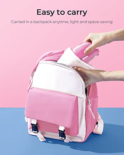 Hiipoo Mini Heat Press Machine For Pressing Small Objects T-Shirts, Shoes, Hats And Heating Transfer, Small Heat Press Portable Iron, 3 Heat Settings (Pink) #TOP2