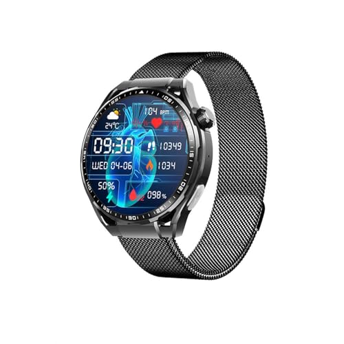 Genérico 2025 Watch - De 𝐆𝐥𝐮𝐜𝐨𝐬𝐚 En Sangre 1.55' SPO₂ 150 Modos Deportivos Responder/Realizar Llamadas para Android Y iOS F2000530,Milan