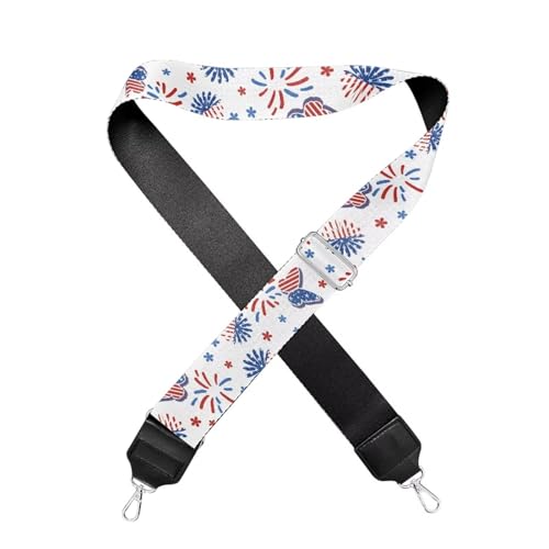 Image of Adjustable Purse Strap for Women, Crossbody Wide Handbag Strap Replacement, Sturdy Bag Strap with Silver Hardware