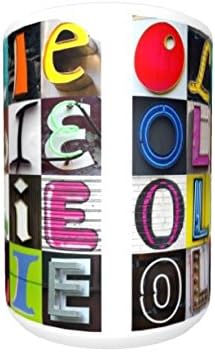 OLLIE Coffee Mug / Cup - using photos of sign letters - personalized