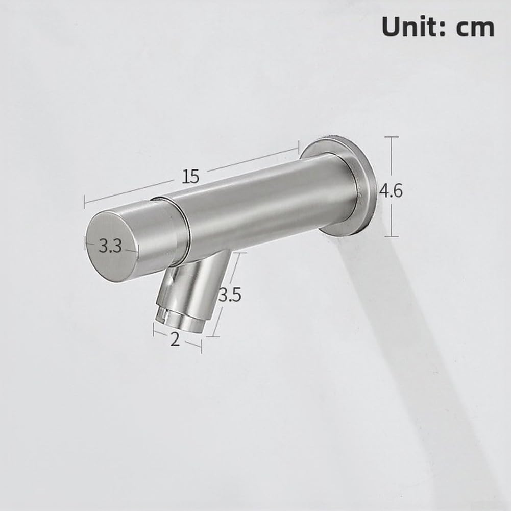 Grifo de pared de acero inoxidable para cisterna