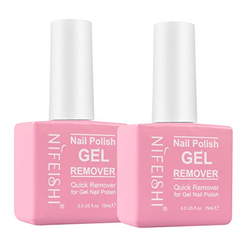 Gel Nail Polish Remover, 2 Pack Gel Polish Remover, Remove Gel Nail Polish Within 3-5 Minutes - Quick & Easy - No Need For Foil, Soaking Or Wrapping