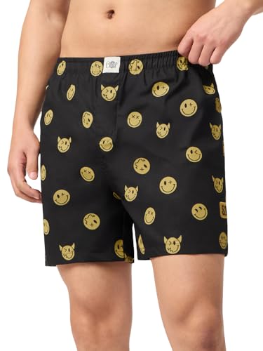 Image of The Souled Store Official Stranger Things: Hawkins Mens and Boys Regular fit Graphic Printed Cotton Green Color Men Boxer Shorts