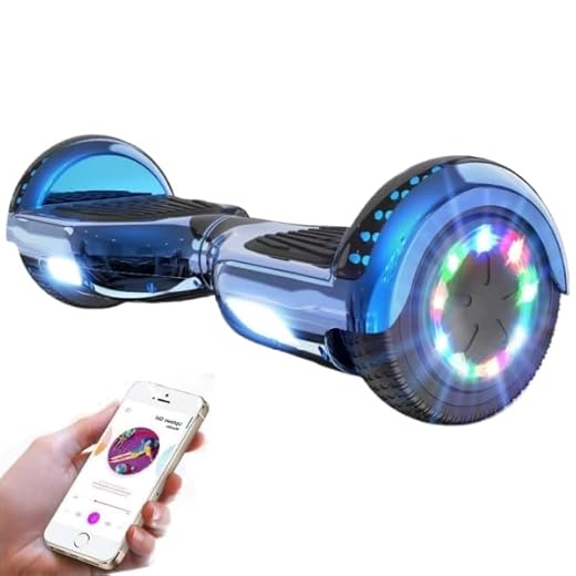 GeekMe Gyropode 6.5 Pouce Hoverboards électrique Auto-équilibré Bluetooth Intégré pour Enfants et Adultes