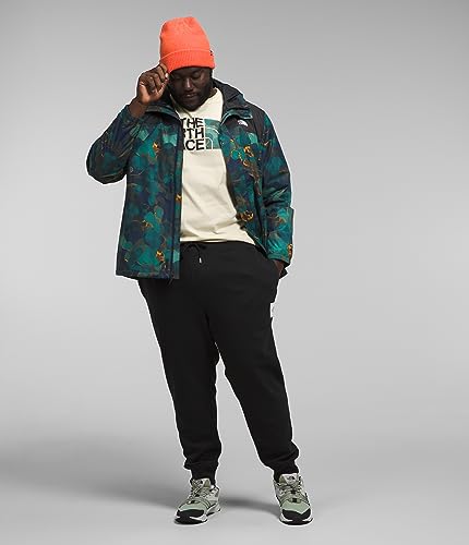 Image of THE NORTH FACE Men's Antora Waterproof Jacket (Standard and Big Size), Summit Navy Camo Texture Print /TNF Black, 5X