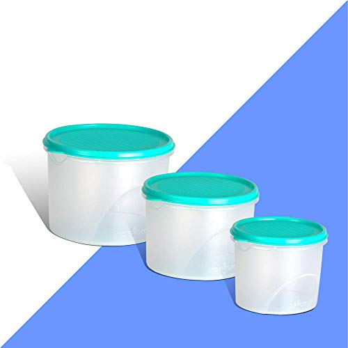 Image of Belocopia Plastic Container Set- 3.75 Liter, 3 Pieces, Green