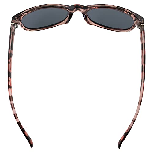Barbados Polarized Sunglasses for Women Pink Tortoise Frame w/Smoke Lens4