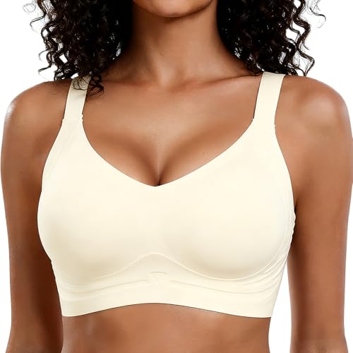 Image of Smoothing Bra Anti Sagging Wireless Push Up Bras for Women No Underwire Full Coverage Bra Comfy Bras for Women