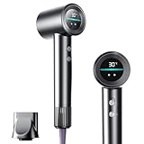 ドライヤー【15s速乾 大風量1300W ディスプレイ付き！】人気 ランキング 静音 コンパクト 軽量 小型 4段階温度&2段階風量調節 NTC温度制御・過熱損傷防止 メモリー機能 高濃度マイナスイオン ナノケア ドライヤー ノズル付き 旅行/トラベル/メンズ/全家族 クレー