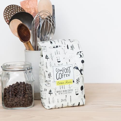 Image of Mt. Comfort Coffee Costa Rica Medium Roast, 2.5lb - Sourced From Local, Costa Rican Coffee Farms - Roasted Whole Bean