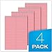 TOPS Prism Steno Notebook, Pink Paper, Spiral, Small Size, 80 Sheets, 4 Pack, 6