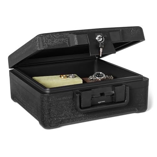 Amazon Basics Dokumentenkassette Feuer- und Wasserfest mit...