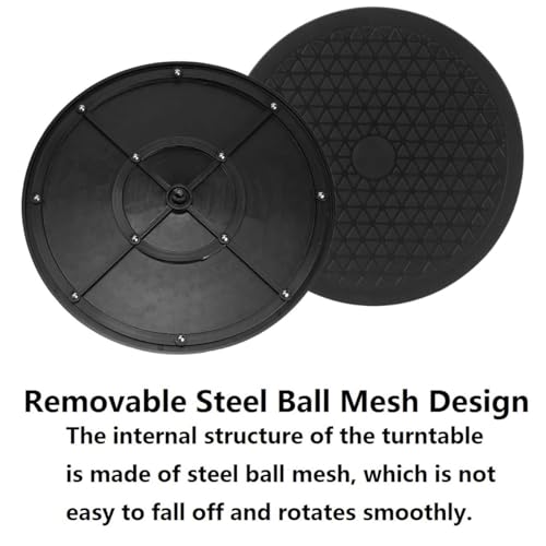 Drehbar Plattform,360 Grad Drehplattform,Drehscheibe Drehbarer Universal,Drehplatte mit Stahlkugellagern Drehplatte Mehrzweck für Laptops Monitor TV Lautsprecher Handwerk Pflanzen Küche (1PC 25cm)