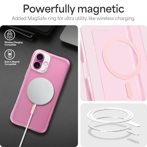 Image of Spigen Cyrill UltraSheer Mag | iPhone 16 Case | iPhone 16 Back Cover | TPU+Poly Carbonate - Pink