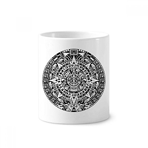 Porte-céramique brosse à dents motif Égypte antique 350ml gobelet blanc polyvalent