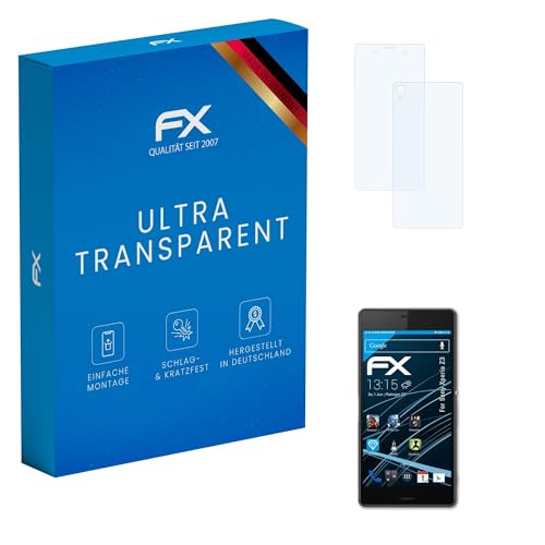 atFoliX Lámina Protectora de Pantalla compatible con Sony Xperia Z3 Película Protectora, ultra transparente FX Protector Película (Set de 3)