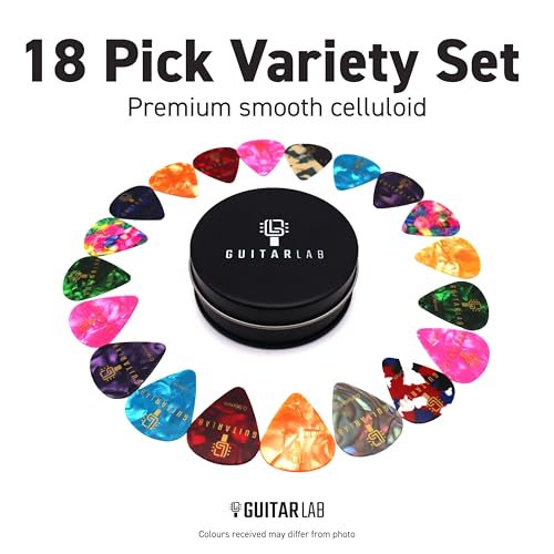 Guitar Lab Gift Tin: 18 Plectrums for All String Instruments - Image 2