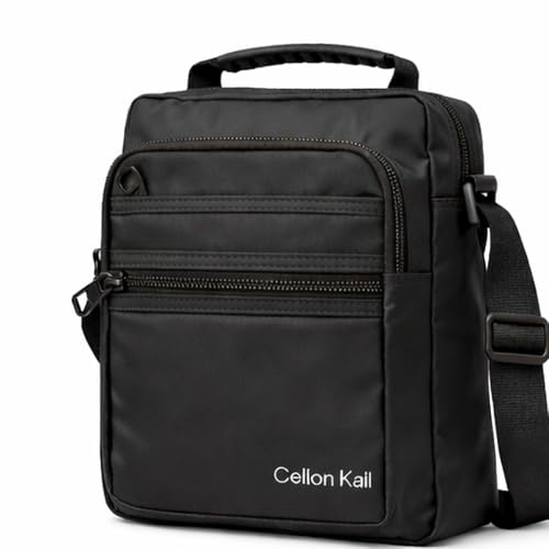 Shoulder Bag, Bolsa Transversal Masculina de Ombro, 5 Bolsos, Resistente &agrave; &Aacute;gua, Premium,...