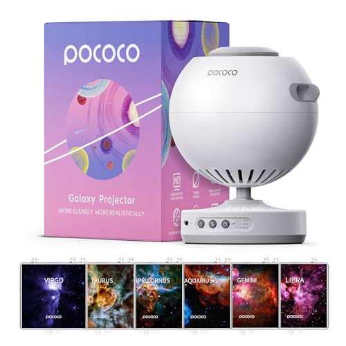 POCOCO Galaxy Projector + Realistic Constellation-1 Discs (6 Pieces)