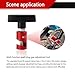 Sinytuto 2 PCS Car Engine Hood Support Rod Replacements, Multi-Purpose Metal Vehicle Hood Strut Clamp-Lifting Tools, Universal Anti-Slip Durable Automotive Support Device Accessories (Red)