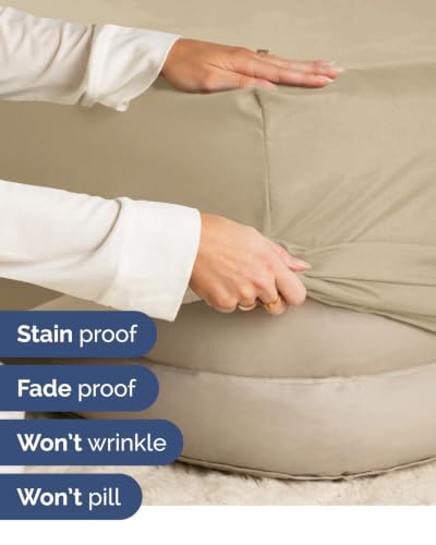 Image of CGK Linens 2 Pack Extra Deep Cal King Fitted Sheets - Beige