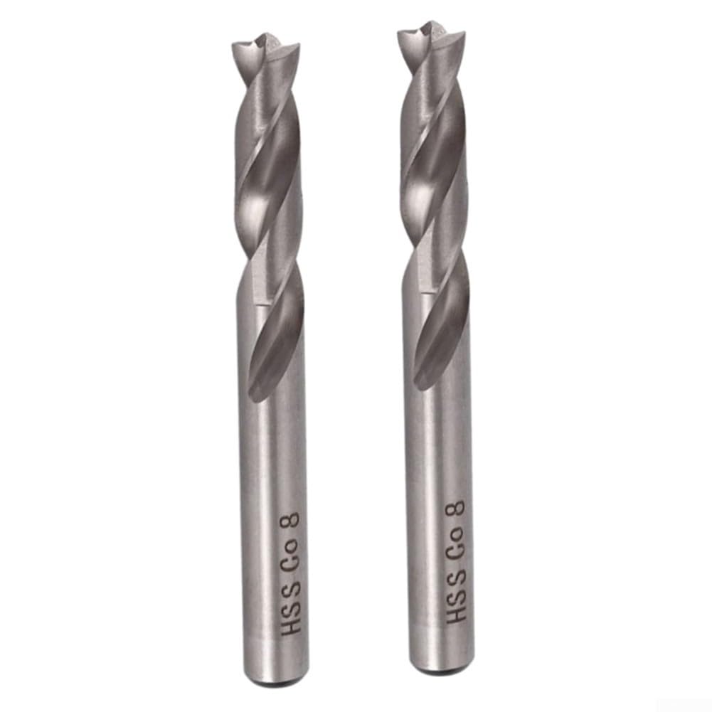 Schweißpunktbohrer, 2 Stück, 8 mm, HSS, Kobalt-Schneidwerkzeug für die Entfernung von Schweißnähten, hohe Härte und Autoreparatur, Wartung, Profis