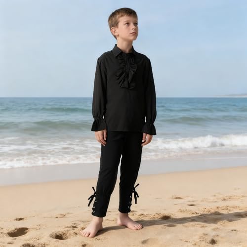 Camisa Medieval para Niños Manga Larga Renacentista miniatura 4