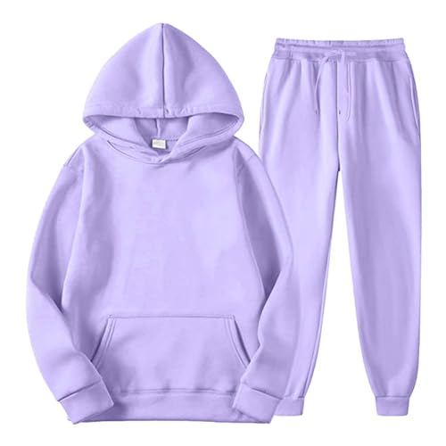 Girls Boys Hoodie and Sweatpant Set for Kids Athletic Fleece Sweatsuit 2 Piece Jogger Set Tracksuit Plain Winter Sportswear2