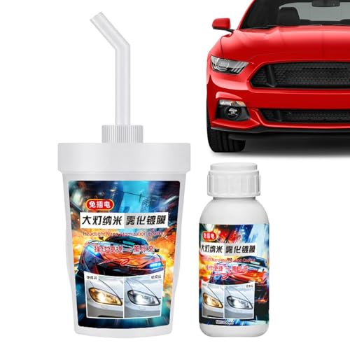 Kit restaurador de faros | Solución Detallante 100ml Para Lentes De Faro - Kit Limpiador Renovador Faros,Para Mantenimiento De Vehículos Estacionamiento Conducción Nocturna Cuidado Estacional
