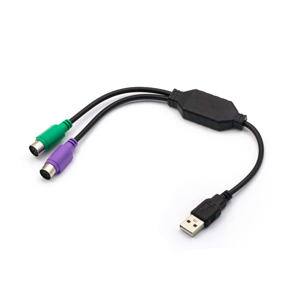 AMS USB Male to PS/2 Female Adapter Cable Cord USB to PS2 Converter