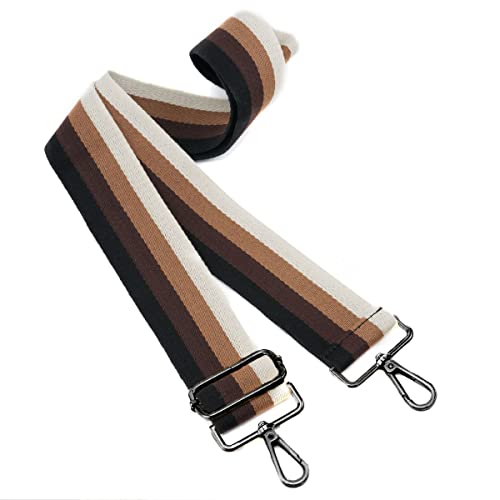 Image of ZOOEASS Nickel Buckles Wide Shoulder Strap Adjustable Replacement Belt Gun Buckles Guitar Style Crossbody Bag Strap
