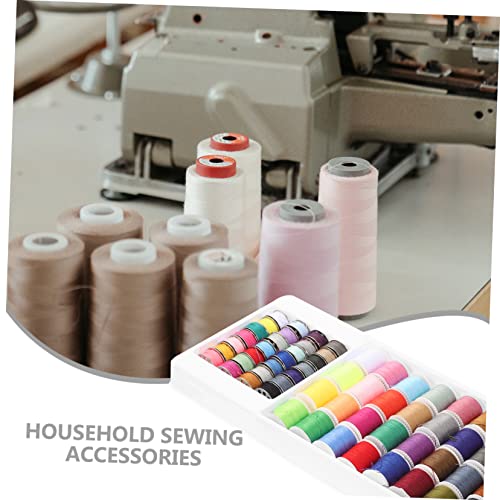 Set de 60 hilos para coser colores variados para máquina y mano miniatura 4