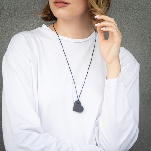Shungite Pendant Necklace - Base Collection - Wearing this Shungite Crystal for Stress Down and Vitality Up - Shungites Stones from Russian Mine4