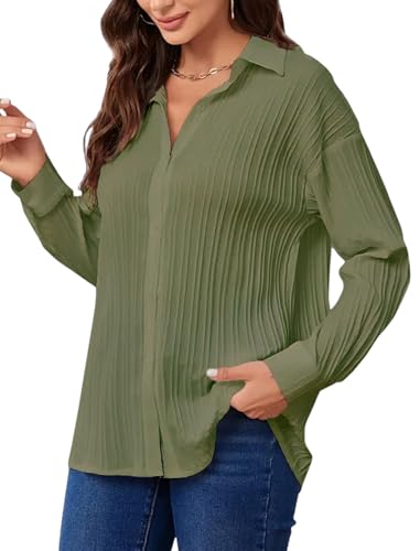 Image of CB-COLEBROOK Oversized Textured Beach Summer Shirt for Women | Shirt for Women Stylish Western | Women Long Shirt Top | Women Casual Shirt