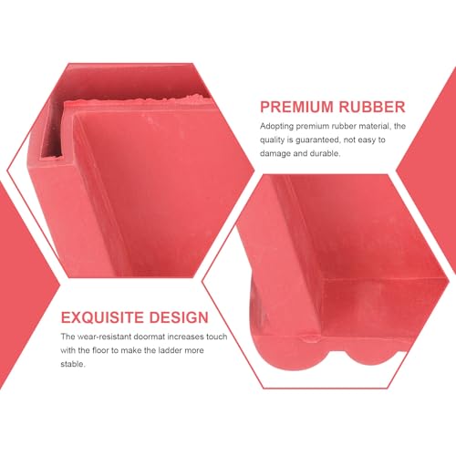 Cubiertas de goma rojas KICHOUSE protectoras y resistentes al desgaste 8