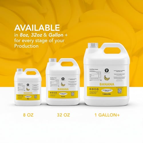 Image of Dolce Flav Natural Banana Flavoring Concentrate | Water Soluble | 32 Fl Oz