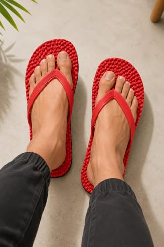Image of Men's Stylish Rubber & EVA Slippers for Men and Boys | Lightweight Comfortable Flip Flops | Anti-Slip Casual Daily Wear Indoor Outdoor Slippers