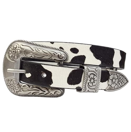 JULIUS Cow Skin Double Belt （BK x SV） JULIUS Cow Skin Double