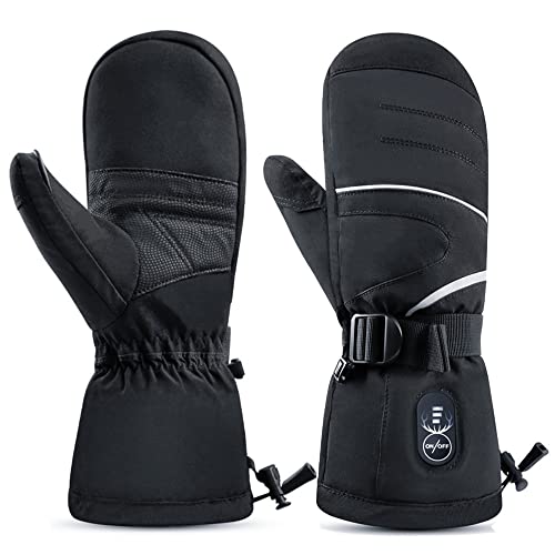 BARCHI Moufles chauffantes pour Hommes et Femmes,Gants Chauffants électriques,Chauffe-Mains d'hiver Rechargeables,adaptés au Ski,à l'équitation,à la randonnée,à la Course,etc Cover