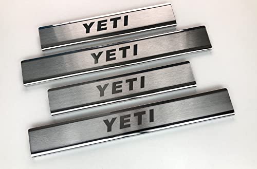 für Yeti 5L (Bj. 2009-2017) Einstiegsleisten Türschutz 4 Stk Chrom Edelstahl
