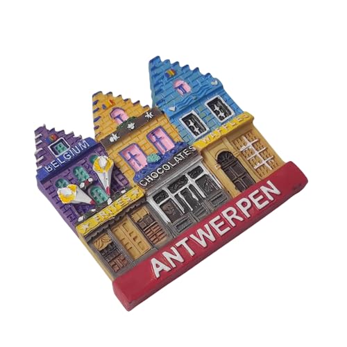 Imán Decorativo Souvenir Refrigerador Antwerpen Belgium miniatura 3